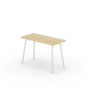 Schreibtisch se:lab work & meet desk, 74cm (H), 120x80cm (BxT), rechteckig, eiche hell / weiß