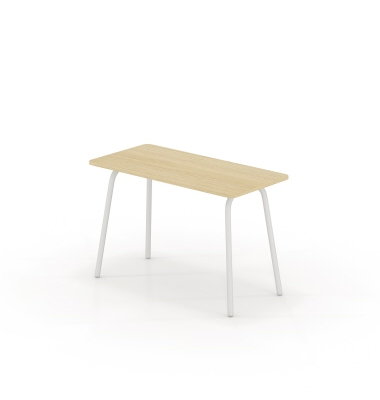 Schreibtisch se:lab work & meet desk, 74cm (H), 120x80cm (BxT), rechteckig, eiche hell / weiß
