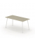 Schreibtisch se:lab work & meet desk, 74cm (H), 160x80cm (BxT), rechteckig, lichtgrau / weiß