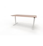 Sitz-Steh-Schreibtisch se:lab e-desk, elektrisch höhenverstellbar, 65-128cm (H), 160x80cm (BxT), rechteckig, antikrose / weiß