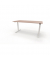 Sitz-Steh-Schreibtisch se:lab e-desk, elektrisch höhenverstellbar, 65-128cm (H), 160x80cm (BxT), rechteckig, antikrose / weiß