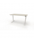 Sitz-Steh-Schreibtisch se:lab e-desk, elektrisch höhenverstellbar, 65-128cm (H), 140x90cm (BxT), rechteckig, lichtgrau / weiß