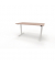 Sitz-Steh-Schreibtisch se:lab e-desk, elektrisch höhenverstellbar, 65-128cm (H), 140x90cm (BxT), rechteckig, antikrose / weiß