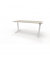Sitz-Steh-Schreibtisch se:lab e-desk, elektrisch höhenverstellbar, 65-128cm (H), 160x80cm (BxT), rechteckig, lichtgrau / weiß