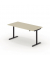 Sitz-Steh-Schreibtisch se:lab e-desk, elektrisch höhenverstellbar, 65-128cm (H), 160x80cm (BxT), rechteckig, lichtgrau / schwarz
