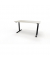 Sitz-Steh-Schreibtisch se:lab e-desk, elektrisch höhenverstellbar, 65-128cm (H), 140x90cm (BxT), rechteckig, weiß / schwarz