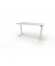 Sitz-Steh-Schreibtisch se:lab e-desk, elektrisch höhenverstellbar, 65-128cm (H), 140x90cm (BxT), rechteckig, weiß / weiß