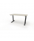 Sitz-Steh-Schreibtisch se:lab e-desk, elektrisch höhenverstellbar, 65-128cm (H), 140x90cm (BxT), rechteckig, lichtgrau / schwarz