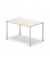 Schreibtisch temptation four, 74cm (H), 120x80cm (BxT), rechteckig, weiß / weiß