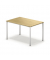 Schreibtisch temptation four, 74cm (H), 120x80cm (BxT), rechteckig, eiche / weiß