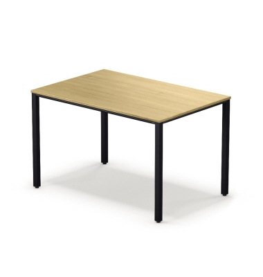Schreibtisch temptation four, 74cm (H), 120x80cm (BxT), rechteckig, eiche / schwarz