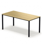 Schreibtisch temptation four, 74cm (H), 160x80cm (BxT), rechteckig, eiche / schwarz