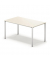 Schreibtisch temptation four, 74cm (H), 140x80cm (BxT), rechteckig, weiß / weiß