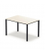 Schreibtisch temptation four, 74cm (H), 120x80cm (BxT), rechteckig, weiß / schwarz