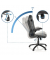 HJH OFFICE Bürodrehstuhl GAME SPORT B 729424 schwarz