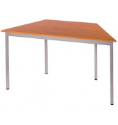 SODEMATUB Mehrzwecktisch kirschbaum, alu Trapezform, Vierkantrohr alu, 70,0/140,0 x 70,0 x 74,0 cm