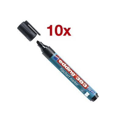 Flipchart-Marker 383, 655TFEN, Pack, schwarz, 1-5mm Keilspitze