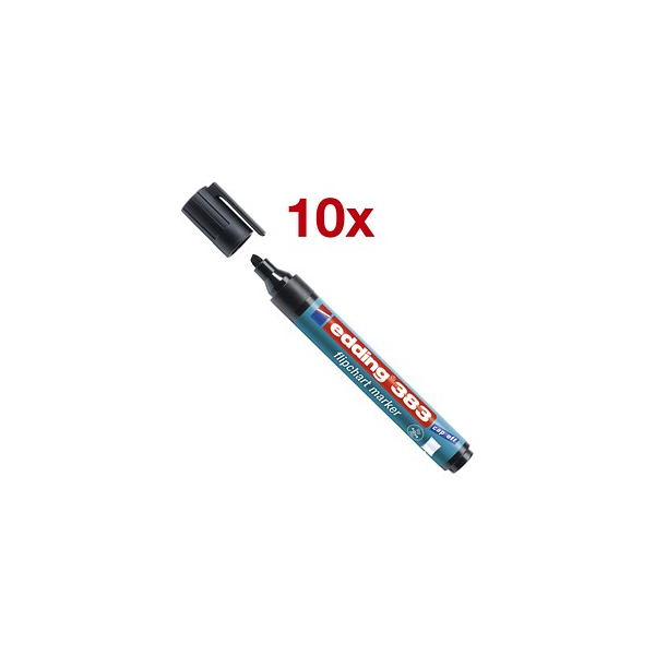 4004764013821 - Flipchart-Marker 383 655TFEN Pack schwarz 1-5mm Keilspitze 4004764013821 10 Stück 4004764013821 - Flipchart-Marker 383 655TFEN Pack schwarz 1-5mm Keilspitze 4004764013821 10 Stück