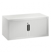 Omnispace Aufsatz-Rollladenschrank lichtgrau keine Fachböden 100,0 x 42,0 x 45,0 cm