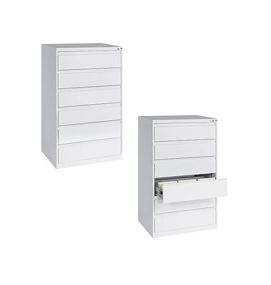 CP C 2000 Acurado Karteischrank verkehrsweiß mit 6 Schubladen 78,7 x 59,0 x 135,7 cm