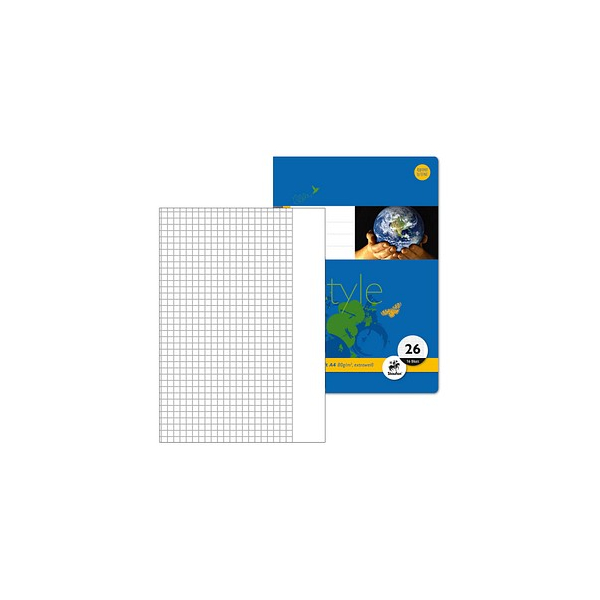9002244551288 - Schulheft 040416026 Style Lineatur 26 kariert mit weißem Rand A4 80g blau 16 Blatt 32 Seiten 9002244551288 10 Stück 9002244551288 - Schulheft 040416026 Style Lineatur 26 kariert mit weißem Rand A4 80g blau 16 Blatt 32 Seiten 9002244551288 10 Stück
