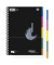 Collegeblock 608555000 Competence, kariert / kariert Rand beidseitig, A4, 70g, schwarz, 100 Blatt