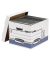Archivbox R-Kive 0026101, A4, wei&szlig;/blau, innen 39x33,3x28,5cm (TxBxH), Recyclingkarton