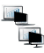 PrivaScreen Blackout Blickschutz- filter f. Laptop u. Monitor 24"