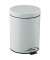Tretabfalleimer, Stahl/Kunststoff, 5 l, 205 × 275 mm, weiß