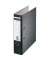 Ordner Standard 220105, A4 80mm breit Karton Wolkenmarmor schwarz