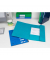 Eckspannmappe TOP FILE+ 400116326, A4 aqua Karton 390g, mit 3 Einschlagklappen