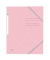 Eckspannmappe TOP FILE+ 400116353, A4 pastell-rosa Karton 390g, mit 3 Einschlagklappen