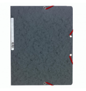 Eckspannmappe Premium-Colorspan-Serie 5571E, A4 grau Karton 400g, f&uuml;r ca. 200 Blatt  (80 g/m&sup2;)