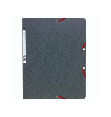 Eckspannmappe Premium-Colorspan-Serie 5571E, A4 grau Karton 400g, f&uuml;r ca. 200 Blatt  (80 g/m&sup2;)