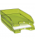Briefablage Pro Happy 1002000731 A4 / C4 bambusgrün-transparent Kunststoff stapelbar