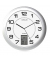  Wanduhr Instinct 100340853, grau, 30,5cm, rund, analog + digital