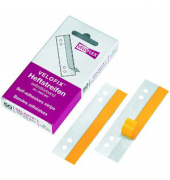 Abheftstreifen HEFTFIX 2002 000, 3x10,5cm (BxL), Kunststoff mit Kunststoffdeckleiste, transparent