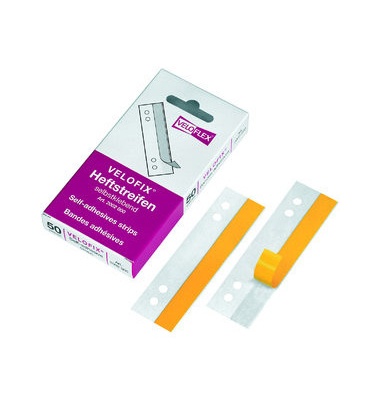 Abheftstreifen HEFTFIX 2002 000, 3x10,5cm (BxL), Kunststoff mit Kunststoffdeckleiste, transparent