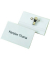 Namensschild VELOCARD®, mit: Kombiklemme, 90 x 57 mm, farblos