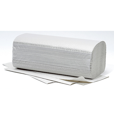 Falthandt&uuml;cher Plus 4011103, 25x23cm, 1-lagig, Zickzack (V-Falz), natur, Recyclingpapier