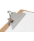Klemmbrett MAULclassic 2392570, A4, braun, Holzhartfaser, inkl Aufhängeöse