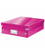 Aufbewahrungsbox Click & Store WOW 6058-00-23, 8 Liter mit Deckel, für A4, außen 370x280x100mm, Karton pink metallic