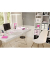 5364-10-23 Duo Colour Tischabroller WOW +1RL weiß/pink met.