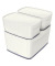 Aufbewahrungsbox MyBox 5216-10-01, 18 Liter mit Deckel, für A4, außen 385x318x198mm, Kunststoff weiß/grau