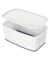 Aufbewahrungsbox MyBox 5229-10-01, 5 Liter mit Deckel, für A5, außen 318x191x128mm, Kunststoff weiß/grau