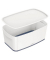 Aufbewahrungsbox MyBox 5229-10-01, 5 Liter mit Deckel, für A5, außen 318x191x128mm, Kunststoff weiß/grau