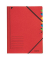 Ordnungsmappe 3907-00-25, I-VII, rot, A4, 7 F&auml;cher
