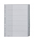 Kunststoffregister 1261-00-85, A bis Z 24-teilig, A4+, 120µm, graue Taben, 24-teilig + Deckblatt
