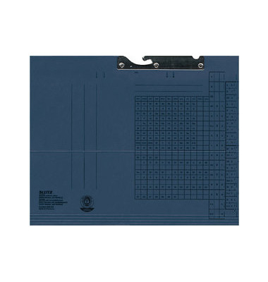 Pendelmappe, Manilakarton (RC), 320 g/m&sup2;, seitlich offen, A4, blau
