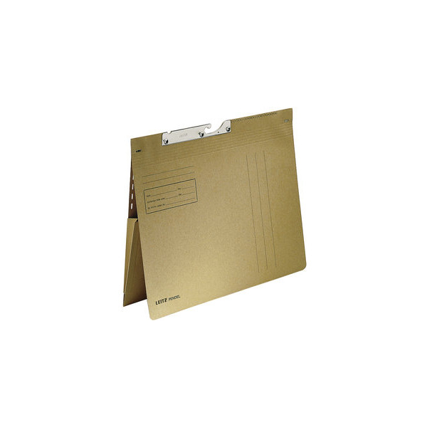 4002432409099 - Pendelhefter kaufmännische Heftung mit Dehntasche A4 naturbraun 4002432409099 50 Stück